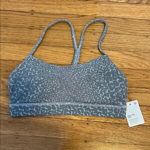 Gray Leopard Print Lululemon Sports Bra